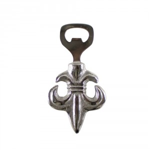 Kovový otvírák na láhve Fleur de Lis - 13cm