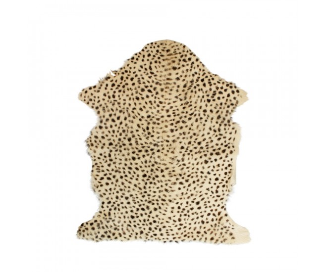 Béžová dekorativní kůže Leopard z kozí kůže - 60*90*2cm