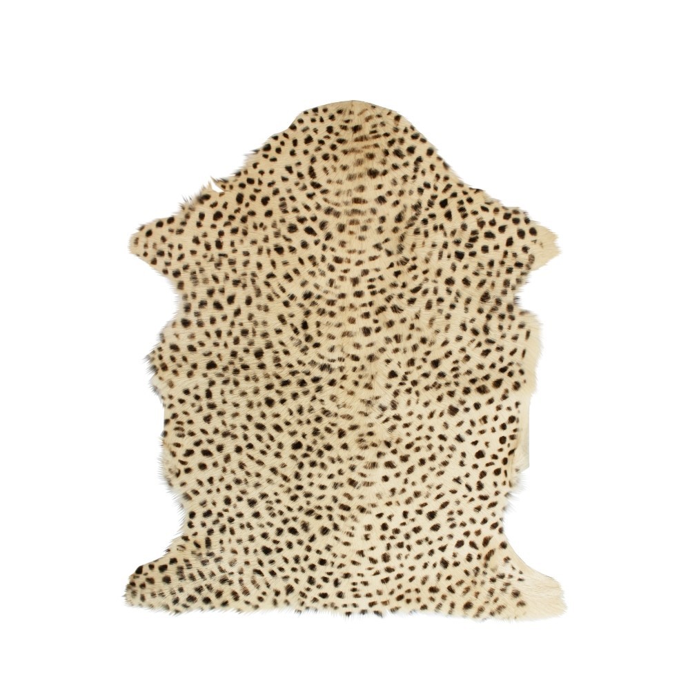 Levně Béžová dekorativní kůže Leopard z kozí kůže - 60*90*2cm QXVGL