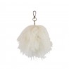 Klíčenka pom pom kudrnatý chlup - 13cm