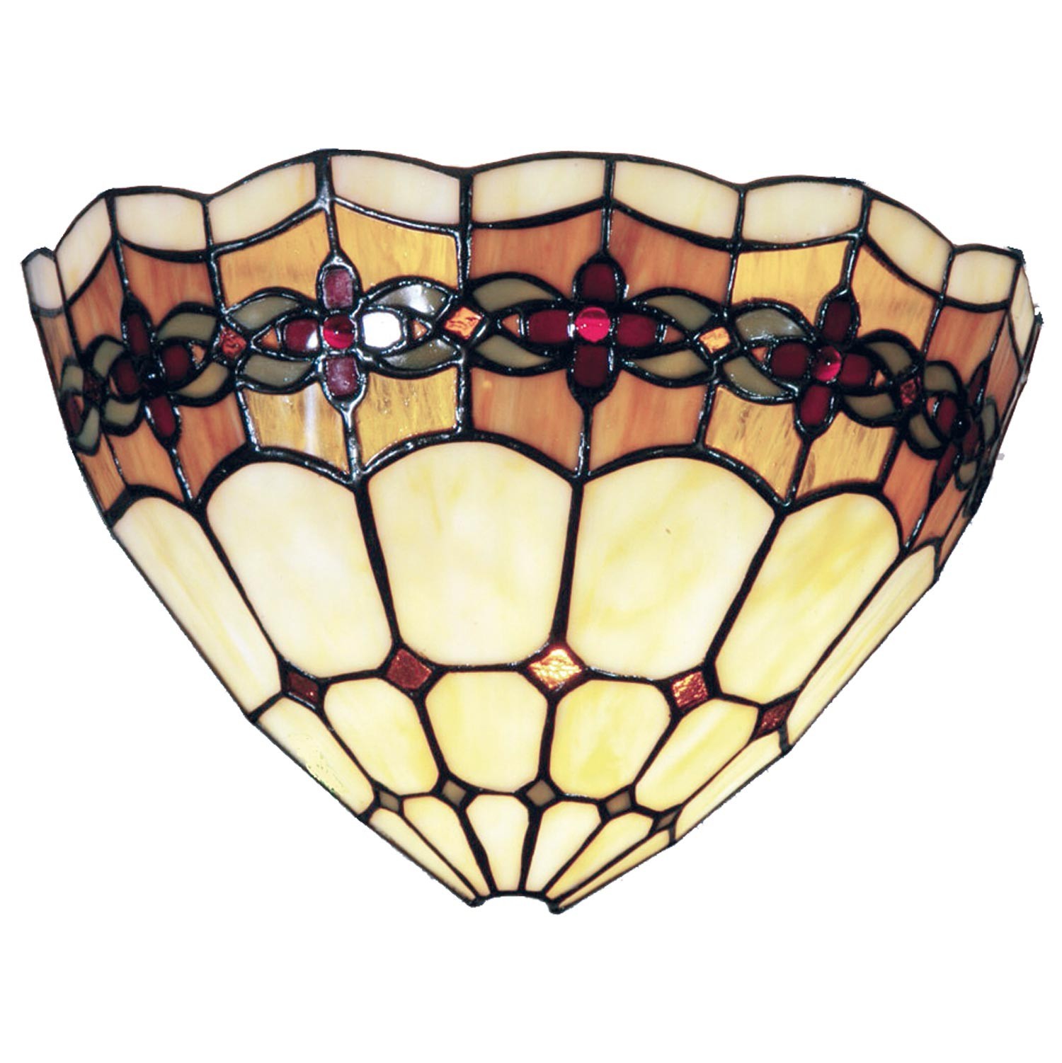 Nástěnná lampa Tiffany - 30*14*20 cm 1x E14 / Max 40W Clayre & Eef