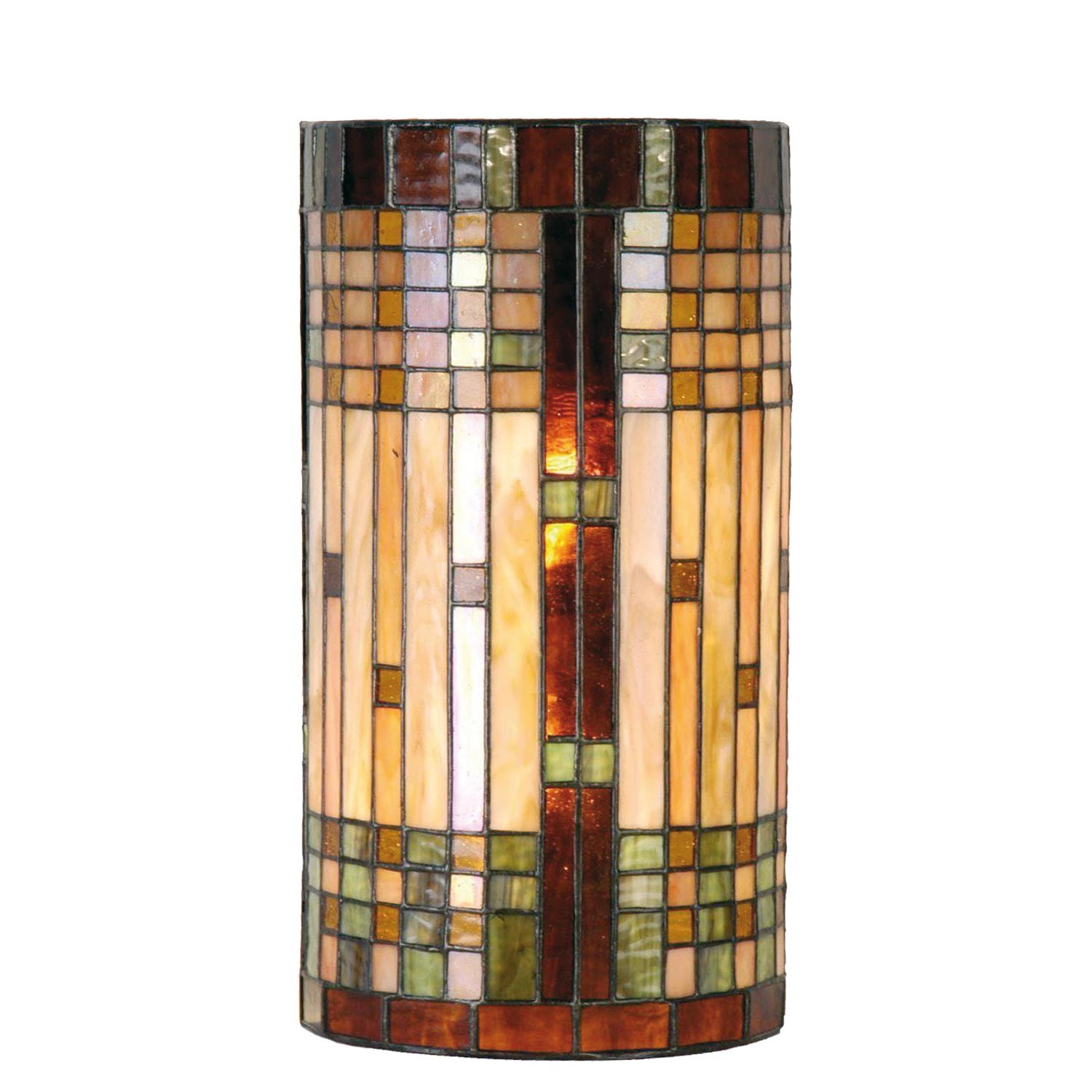 Nástěnná lampa Tiffany - 20*11*36 cm 2x E14 / Max 40W Clayre & Eef