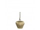 Zlatý kovový zvonek ve tvaru kravského zvonu - 10*6*11 cm