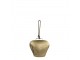 Zlatý kovový zvonek ve tvaru kravského zvonu - 12*6,5*12cm