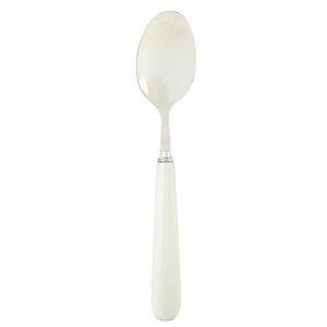 Polévková lžíce s bílou keramickou rukojetí - 20cm