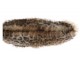 Polštář s dlouhým chlupem Leopard - Ø 45*5 cm
