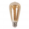 Žárovka Antique LED Bulb Spiral - Ø 6*14 cm E27/3WBarva: zlato-hnědáMateriál: skloHmotnost: 0,111 kg