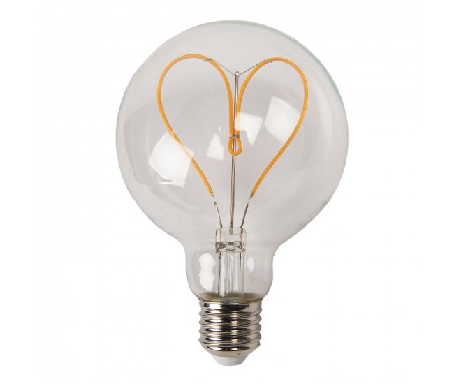 Žárovka Antique LED Bulb Heart - Ø 9*14 cm E27/3W