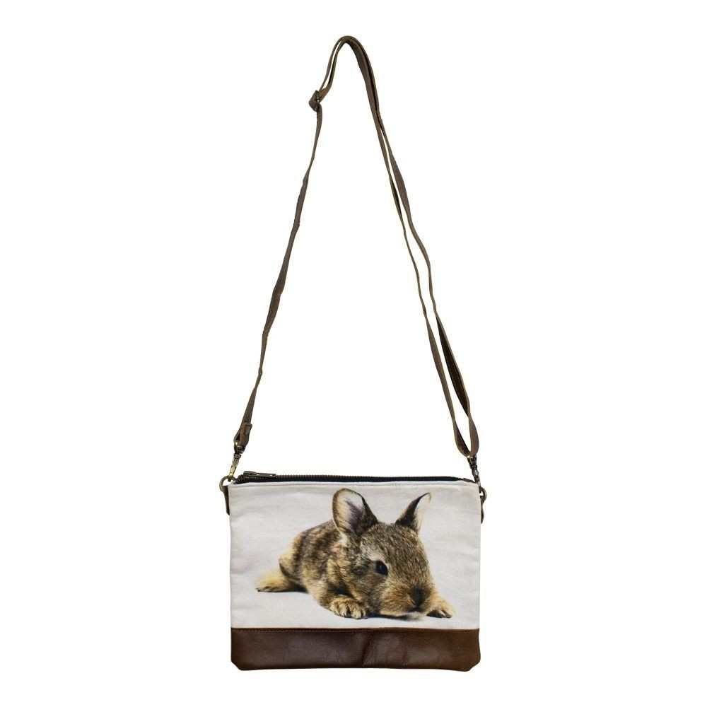 Kožená designová Crossbody s králíčkem - 23*2*18cm