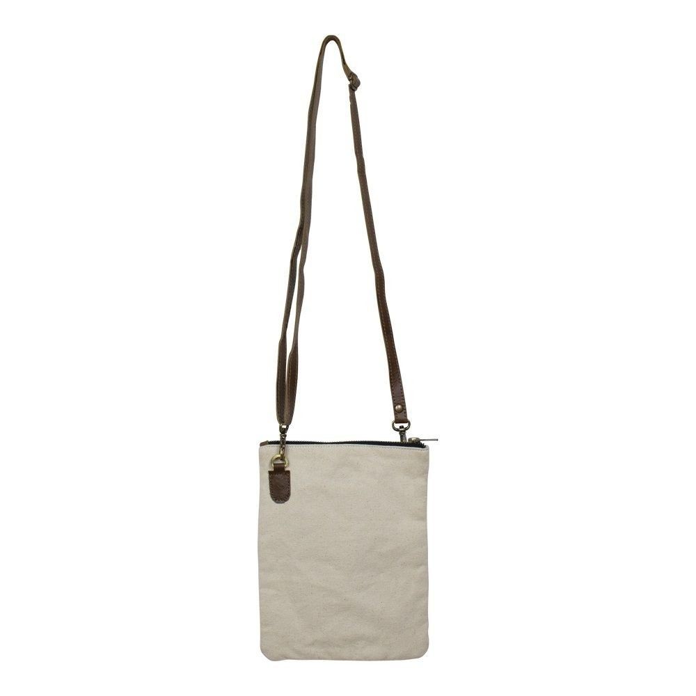 Kožená bavlněná Crossbody s poníkem - 18*2*23cm