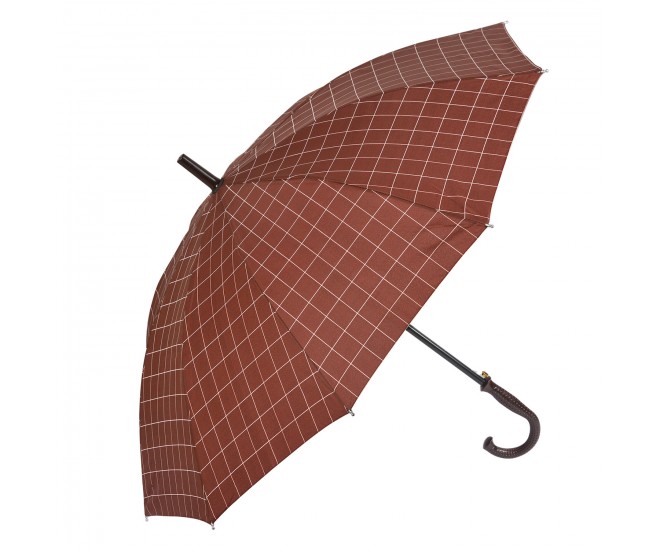 Cihlově barevný kostičkovaný deštník - 60 cm