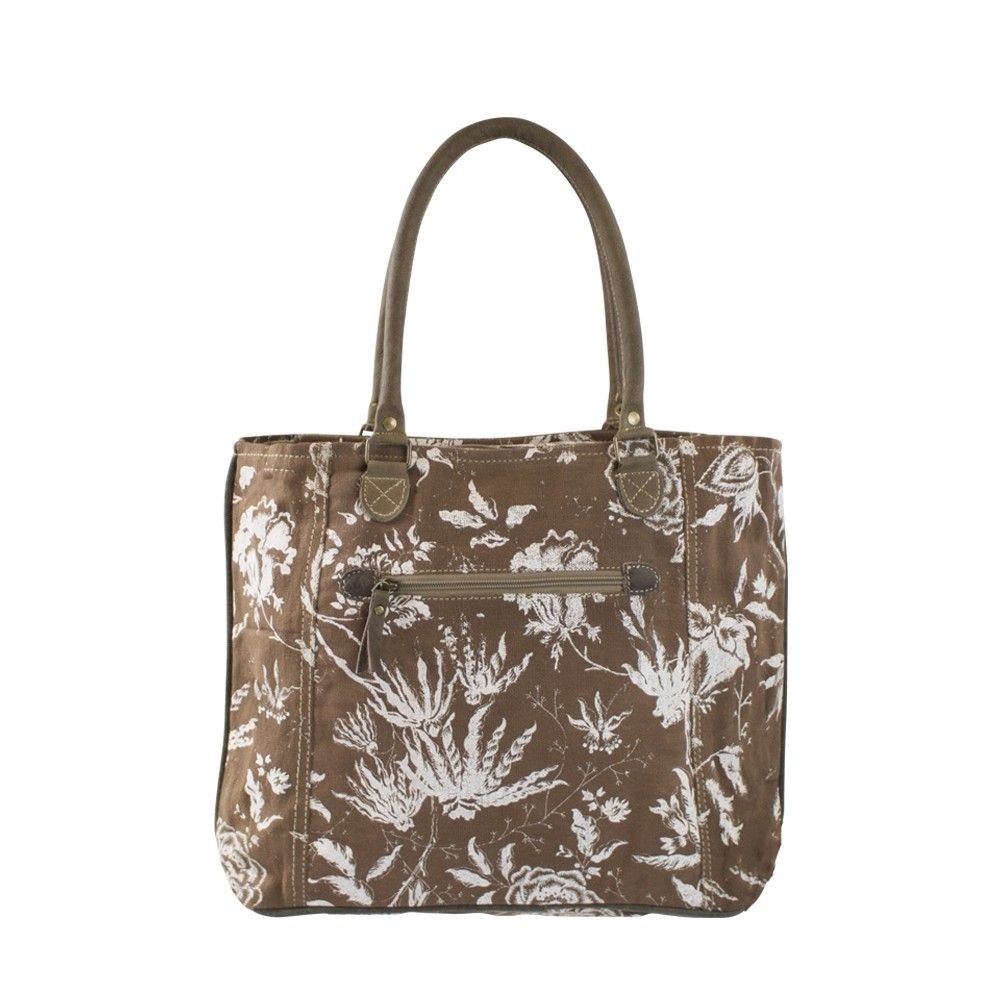 Hnědá vintage kabelka přes rameno - 44*34cm