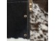 Hnědo-černá kožená kabelka přes rameno Vintage - 47*36cm