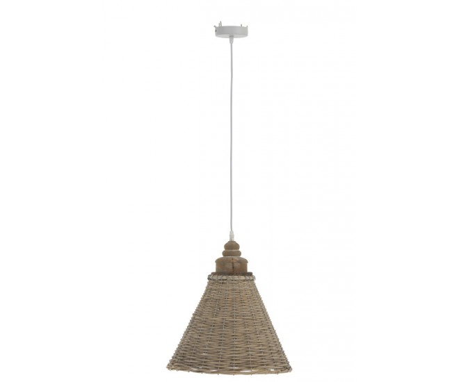 Ratanové kónické závěsné světlo - Ø 35*112 cm