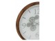 Nástěnné hodiny s dřevěným rámem a ozubenými kolečky Laudine S - Ø 52*7 cm