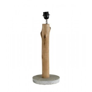 Dřevěná základna ke stolní lampě Eukalyptus - Ø 20*51cm/ E27