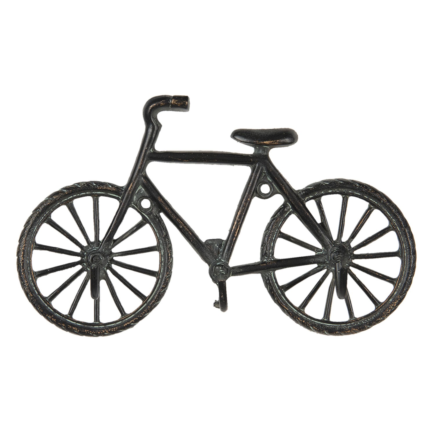 Kovový věšák na oblečení v designu kola - 19*4*12 cm