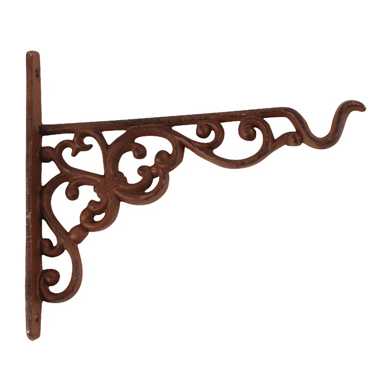 Závěsný litinový hák s ornamenty - 20,5 *2 * 18cm Esschert design