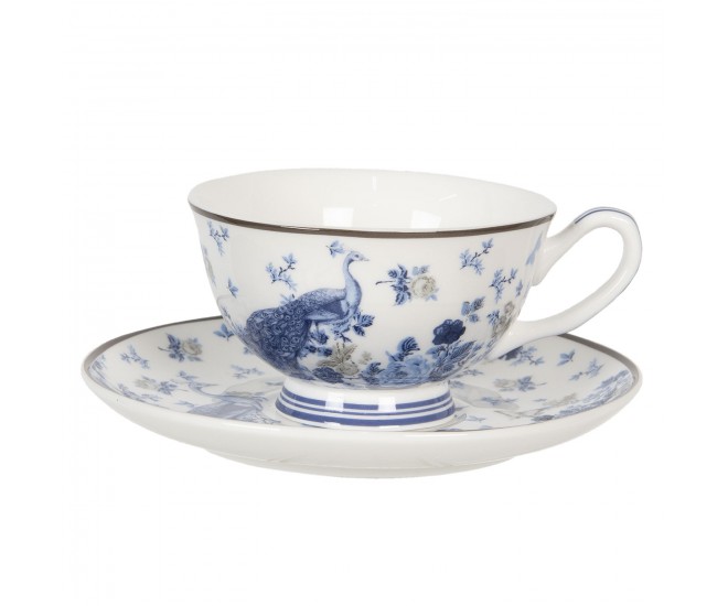 Porcelánový bílý šálek s podšálkem Paon - 0,2L