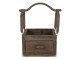 Dřevěná retro bedýnka s rukojetí - 24*19*28 cm