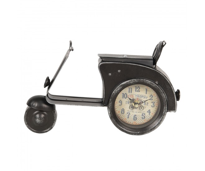 Stolní hodiny v designu retro mopedu - 32*8*19 cm / 1*AA
