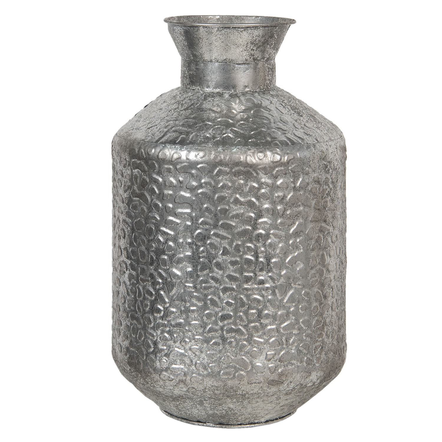 Stříbrná kovová váza Marquite – Ø 26*46 cm