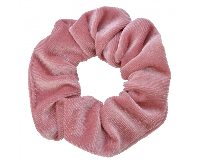 Růžová látková gumička - Ø 10*2 cm