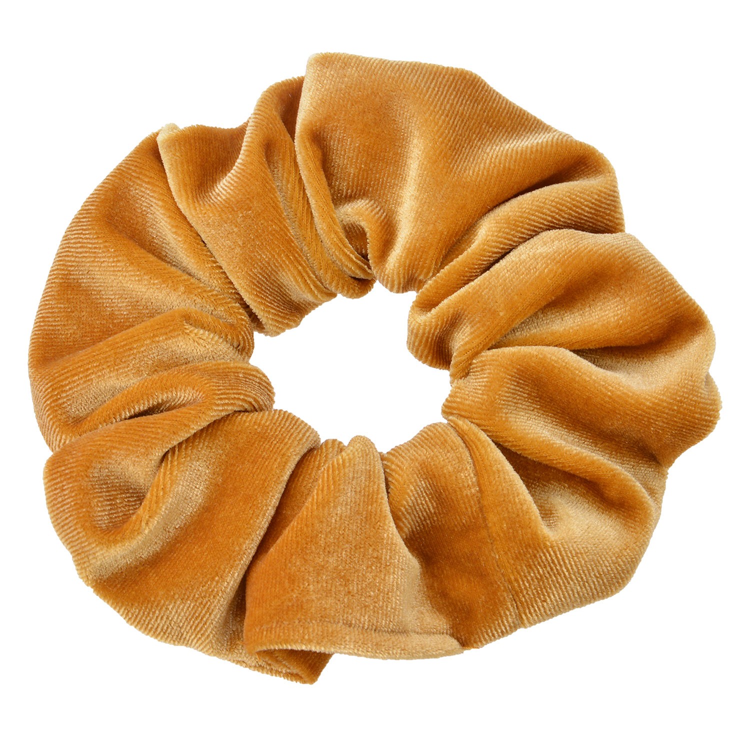 Okrová sametová gumička