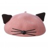 Růžovo černý dětský baret alá Kočka Barva: Růžová, černáMateriál: SyntetickýHmotnost: 0,222 kg