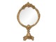 Stolní zrcadlo ve zlatém antik rámu Mireio - 12*6*19 cm