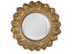 Nástěnné zrcadlo ve zlatém masivním rámu Marcellette – Ø 18*2 cm