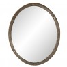 Oválné zrcadlo v hnědém rámu s patinou Nadiya - 22*1*27 cmBarva: Hnědá / Transparentní Materiál: Polyresin / Sklo 