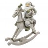 Dekorace Santa na houpacím koni - 20*8*21 cm Barva: VtipMateriál: PolyresinHmotnost: 0,35 kg