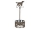 Miska pro zvířata v ozdobném kovovém stojanu se psem - Ø 17*42 cm