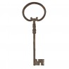 Dekorativní hnědý kovový klíč - 10*13*42 cm Barva: vícebarevnáMateriál: kovHmotnost: 0,5 kg