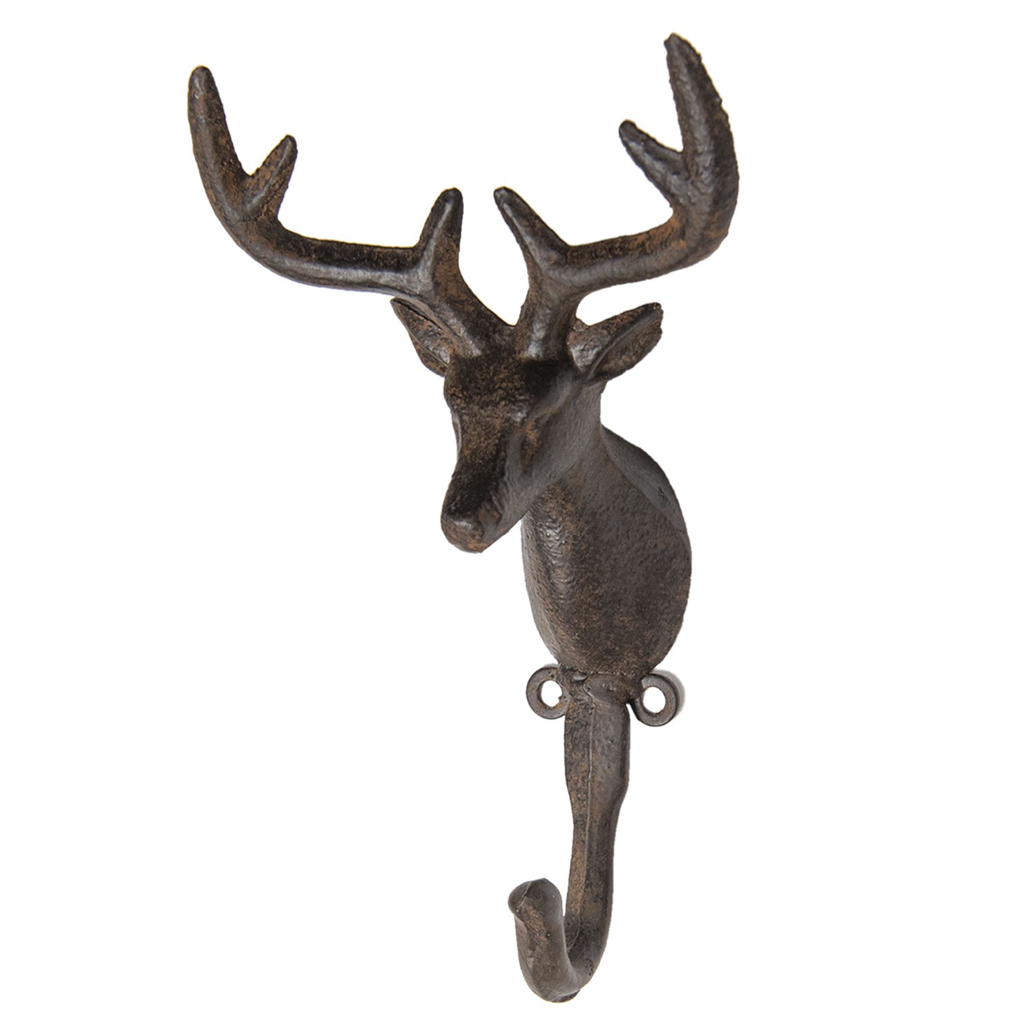 Vintage nástěnný háček v designu jelena - 12*9*21 cm Clayre & Eef