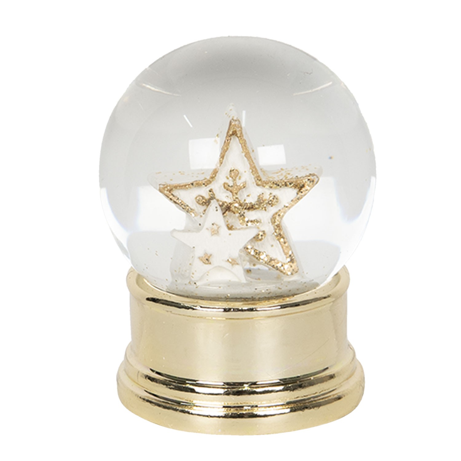Malé zlaté sněžítko s hvězdou – Ø 4*6 cm Clayre & Eef