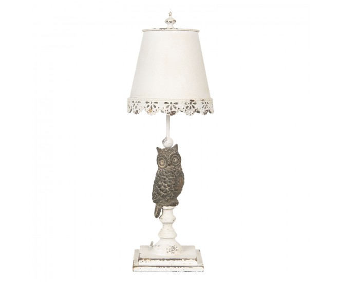 Vintage stolní lampa se sovou Hibou - Ø 22*69 cm