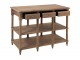 Dřevěný konzolový stolek se šuplíky přírodní Drowy - 131*70*95 cm