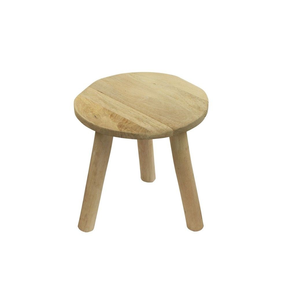 Kulatý eukalyptový stolek - Ø 32*36cm