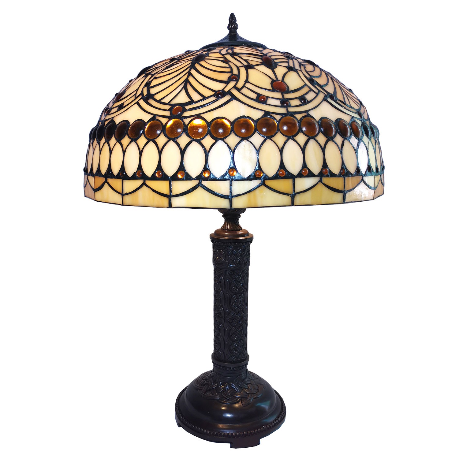 Stolní lampa Tiffany Adélie – Ø 46*62 cm E27/max 2*60W Clayre & Eef