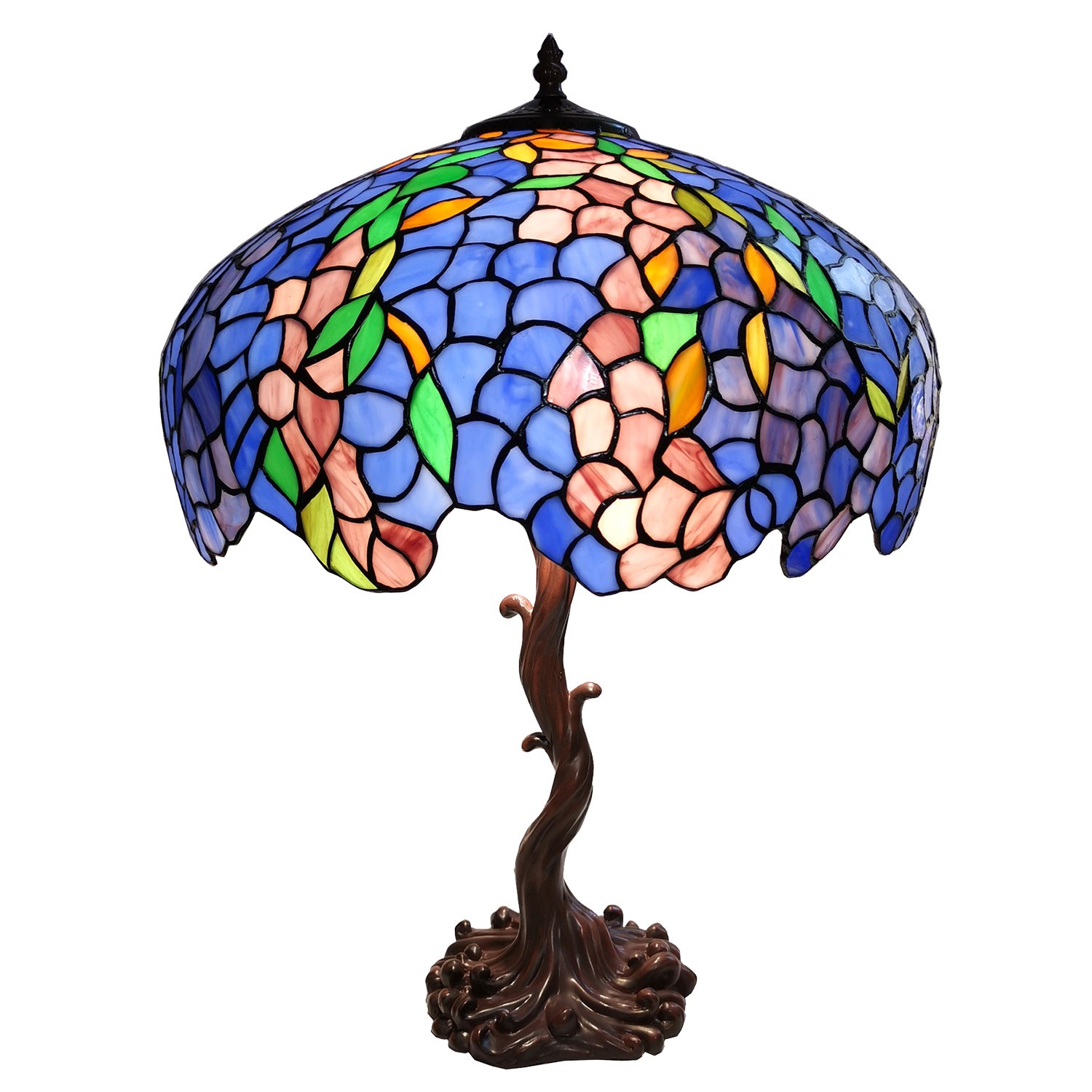 Stolní lampa Tiffany Arbre – Ø 43*61 cm E27/max 2*60W Clayre & Eef