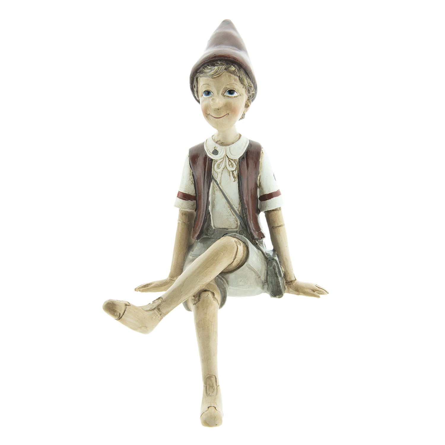 Dekorace sedící Pinocchio - 13*12*23 cm Clayre & Eef