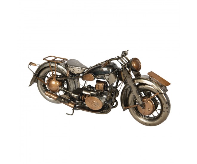 Kovový retro model zlato-měděné motorky - 32*11*14 cm