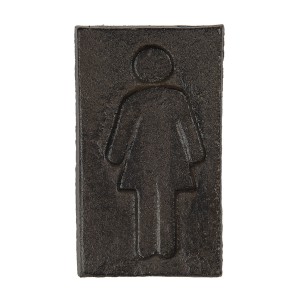 Kovová cedule označení dámy - 6*1*11 cm