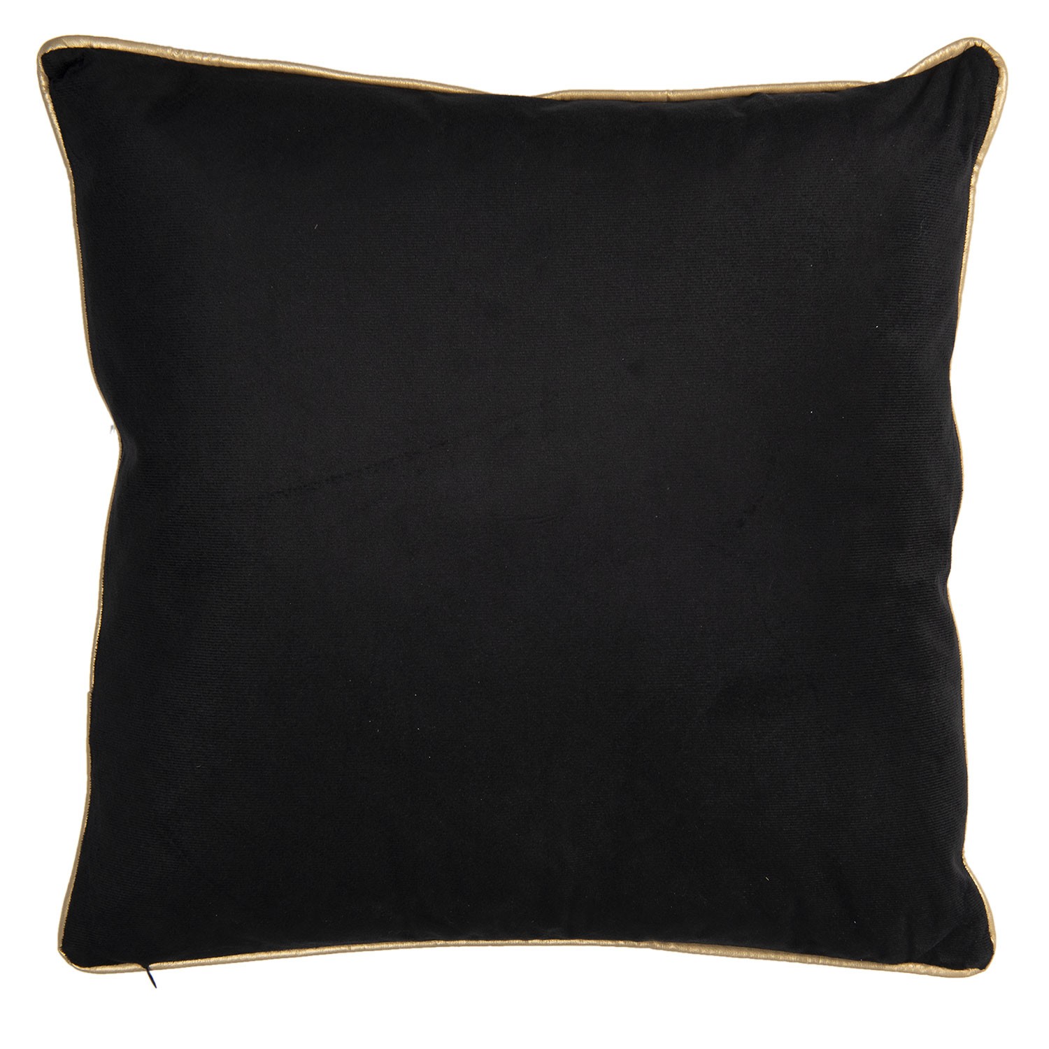 Černý sametový polštář s čápy - 45*45 cm