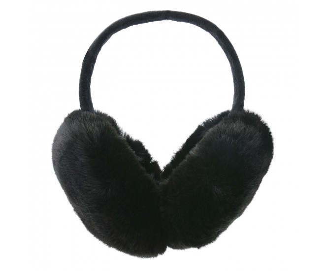 Černé klapky na uši - Ø 14 cm