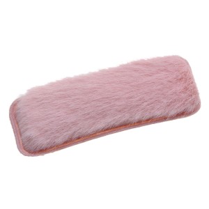 Růžová chlupatá sponka do vlasů - 3*7,5cm