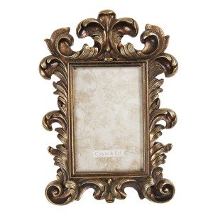 Antik zlatý fotorámeček s ornamenty - 18*2*27 cm / 10*15 cm