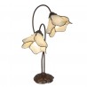 Tiffany stolní lampa Cloches - 41*23*57 cm E27/max 2*40WBarva: Vícebarevné Materiál: Polyresin / Kov / Opálové sklo Hmotnost: 3,2 kg 